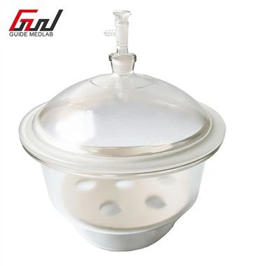 Desicator de sticla cu vid pentru laborator